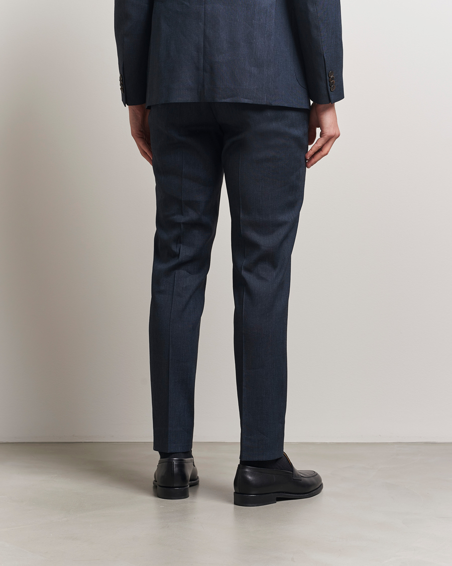 Heren | Broeken | Morris | Heritage Linen Suit Trousers Navy