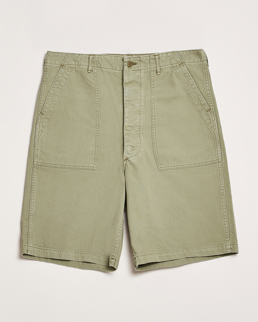 Heren | Korte broek | orSlow | Summer Fatigue Shorts Green