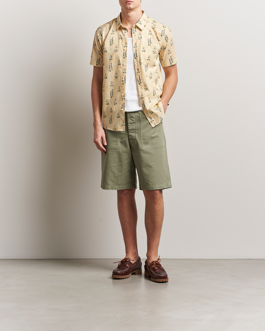 Heren | Korte broek | orSlow | Summer Fatigue Shorts Green