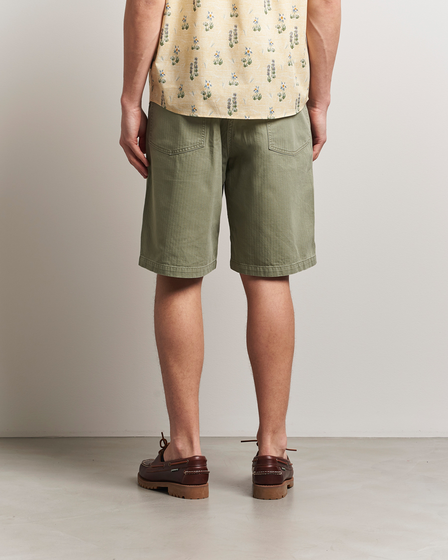 Heren | Korte broek | orSlow | Summer Fatigue Shorts Green