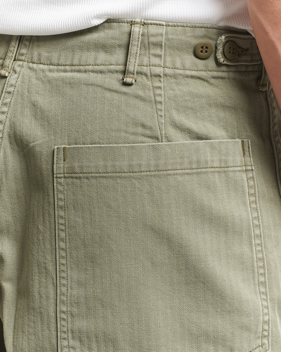 Heren | Korte broek | orSlow | Summer Fatigue Shorts Green