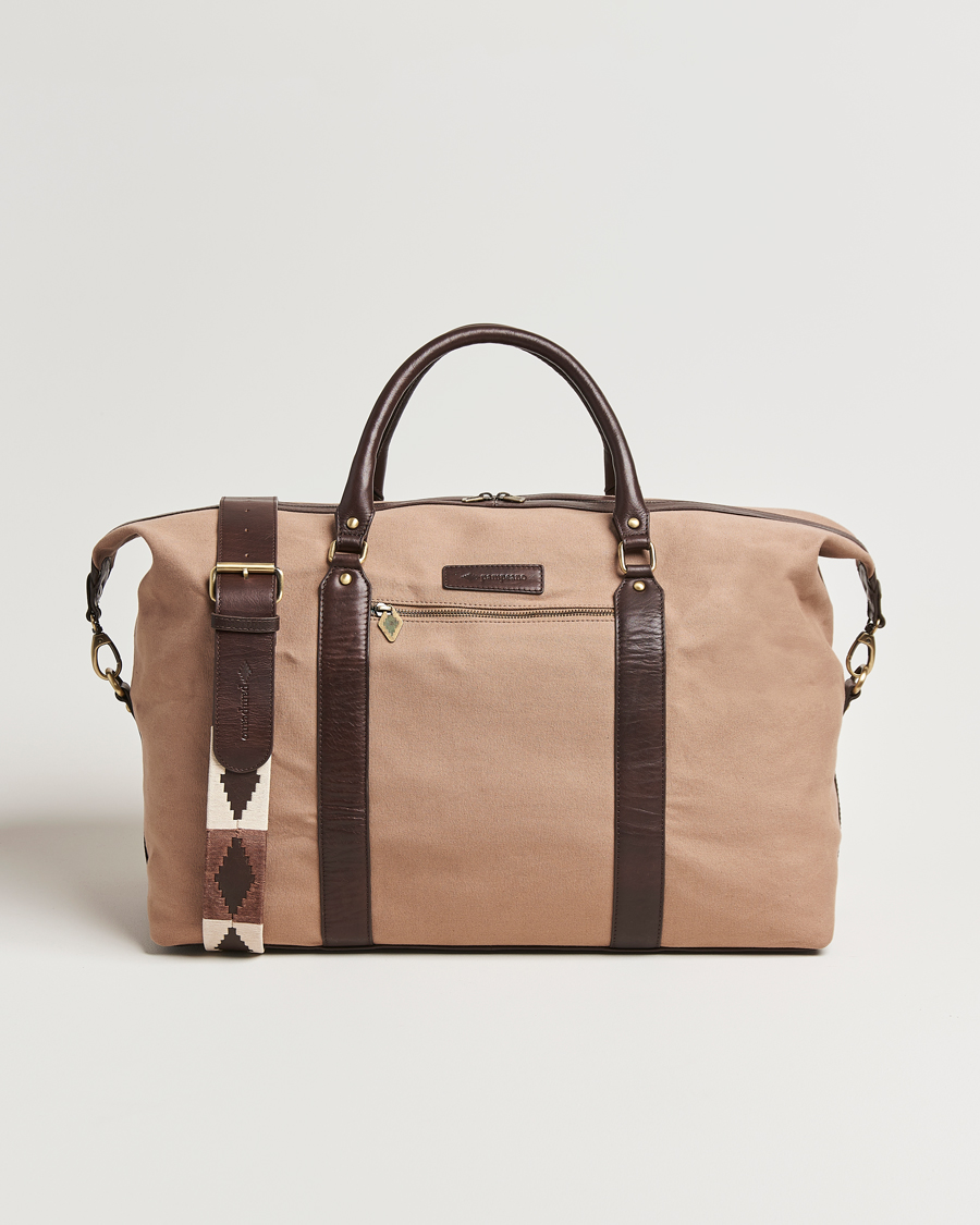 Heren | Tassen | Pampeano | Cabballero Large Canvas Weekend Bag Khaki