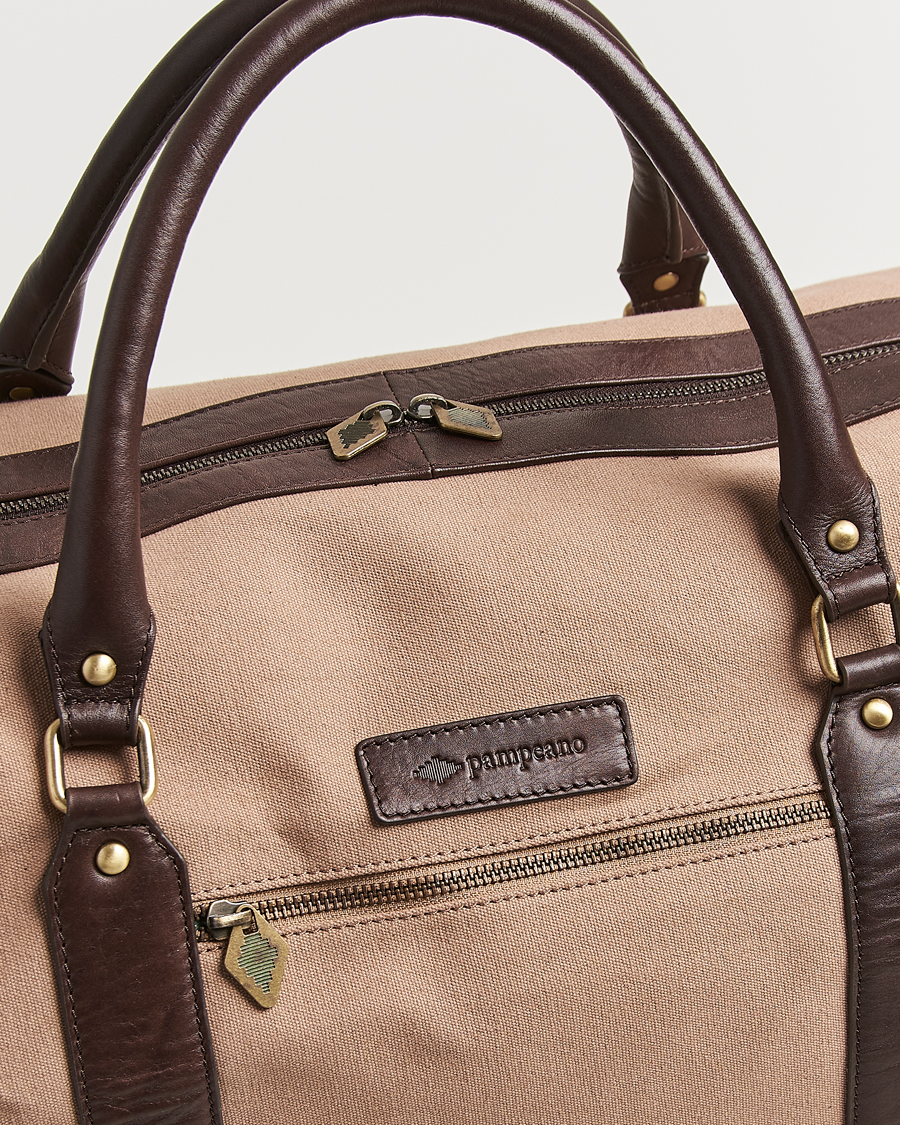 Heren | Tassen | Pampeano | Cabballero Large Canvas Weekend Bag Khaki