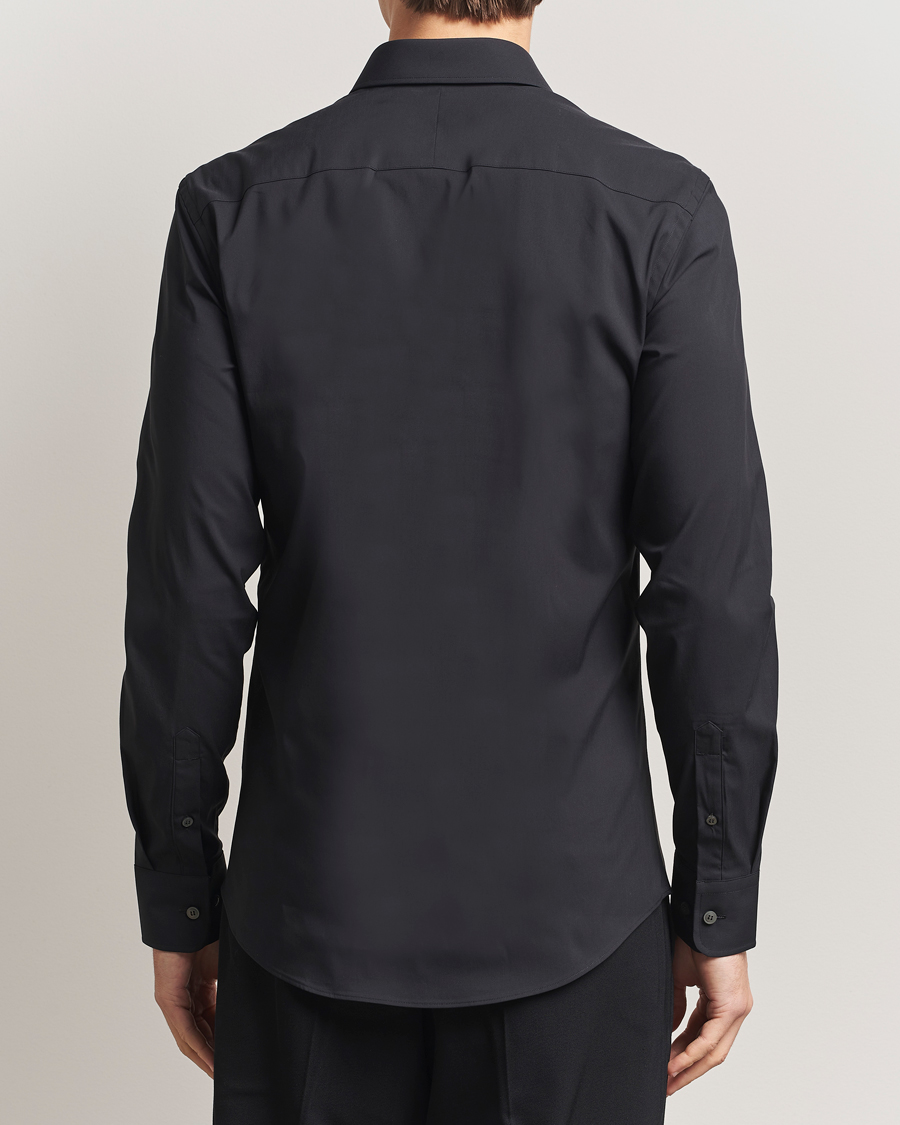 Heren | Overhemden | Tiger of Sweden | Adley Slim Fit Cut Away Shirt Black