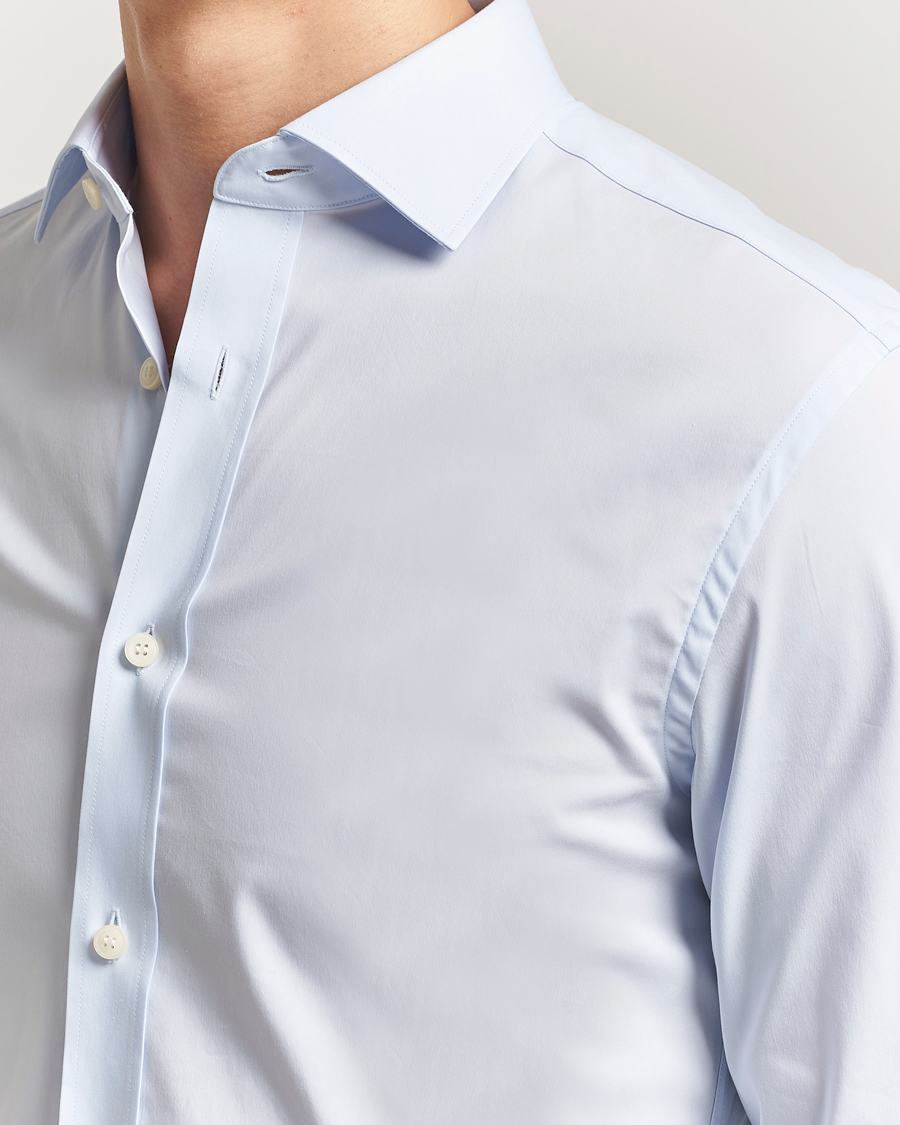 Heren | Overhemden | Tiger of Sweden | Adley Slim Fit Cut Away Shirt Light Blue