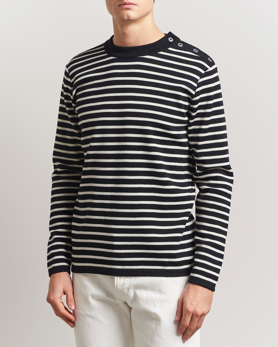 Heren | Truien | S.N.S. Herning | Naval Crew Neck Navy/White