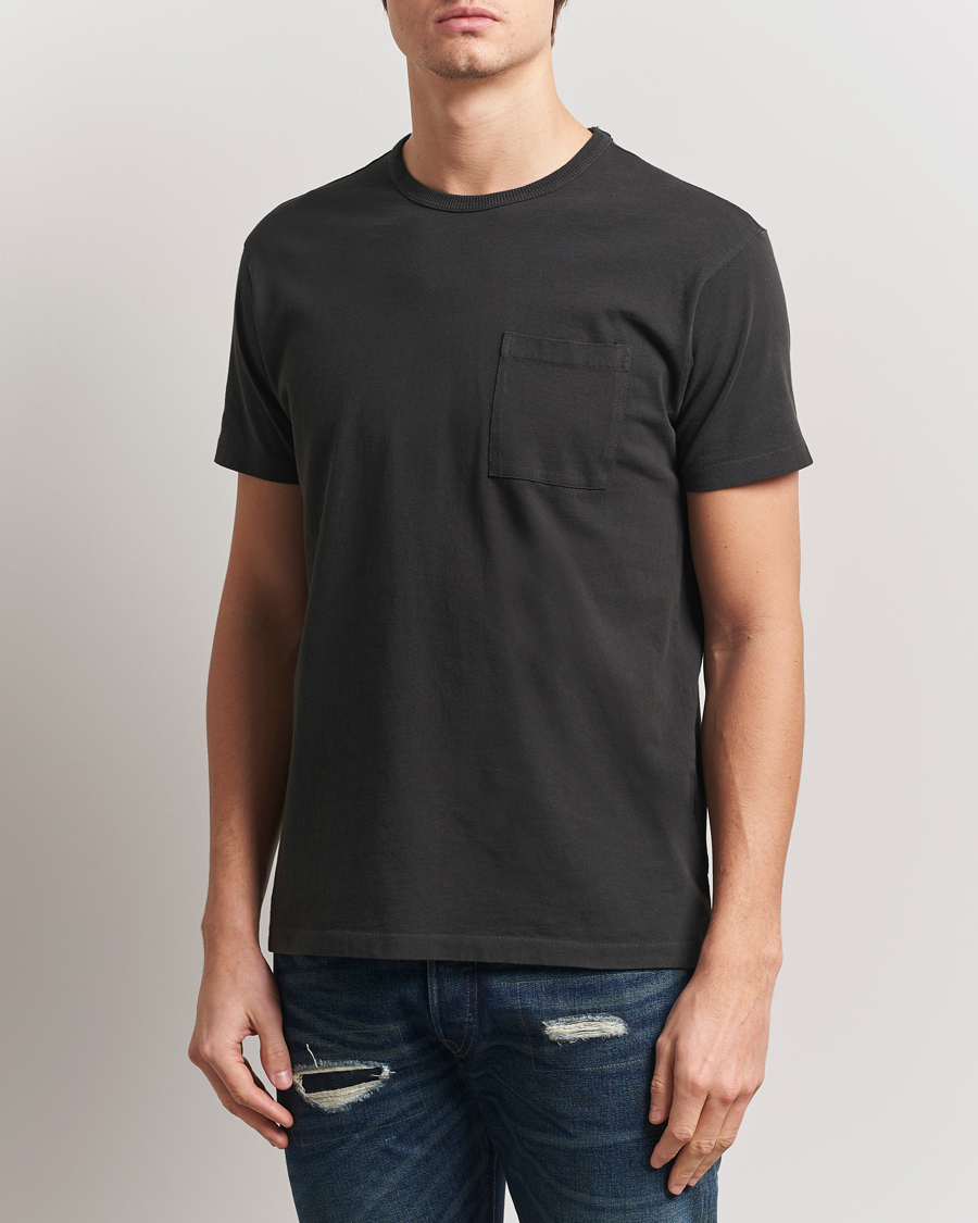 Heren | T-shirts | RRL | 2-Pack Pocket Tee Black