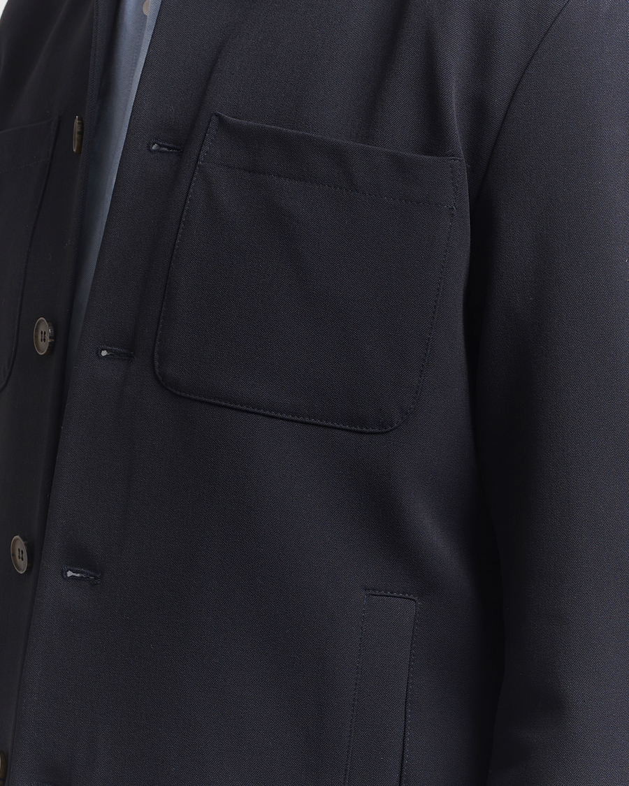 Heren | Overhemden | LES DEUX | Marsielle Hybrid Jacket Dark Navy