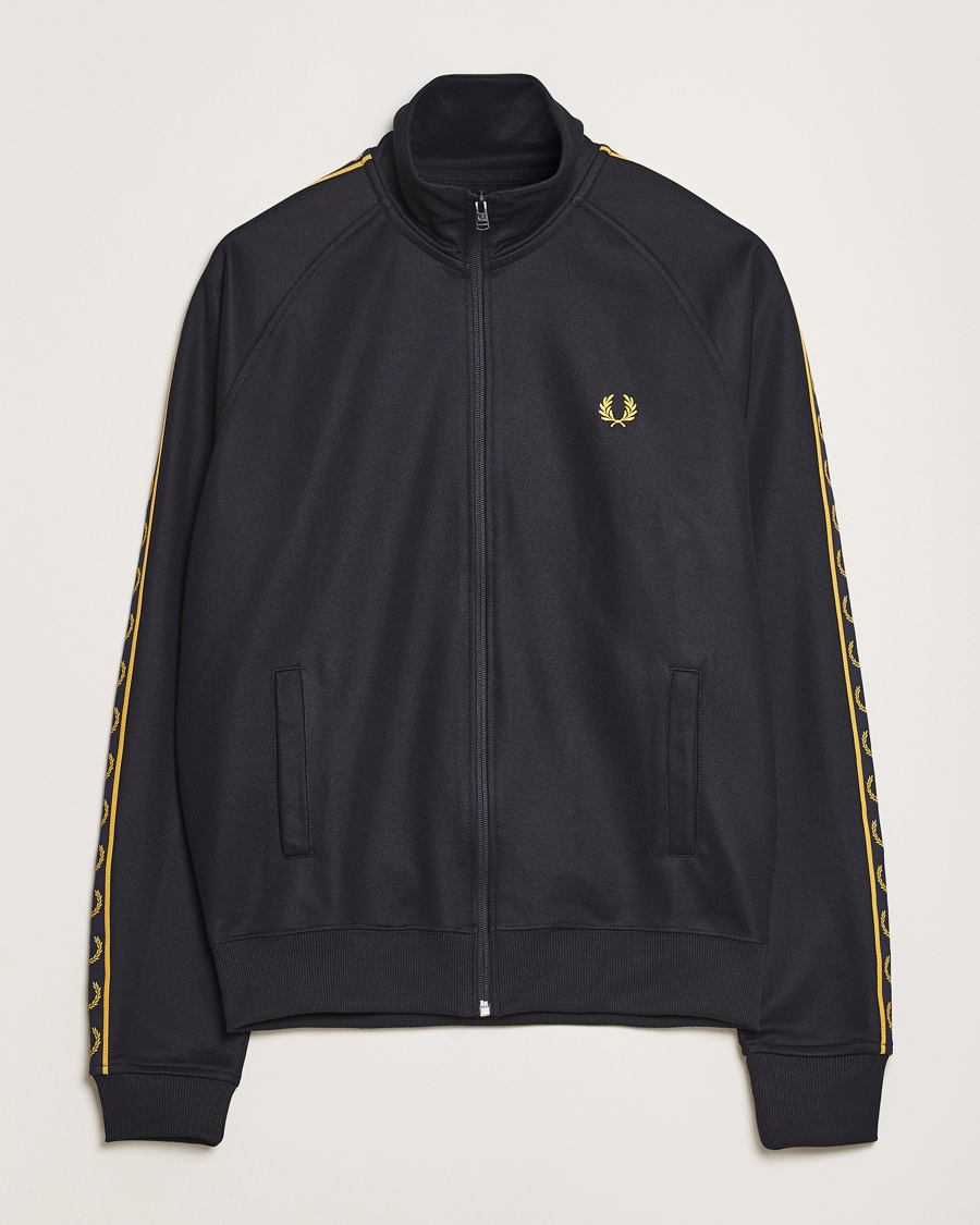 Heren | Truien | Fred Perry | Taped Track Jacket Navy