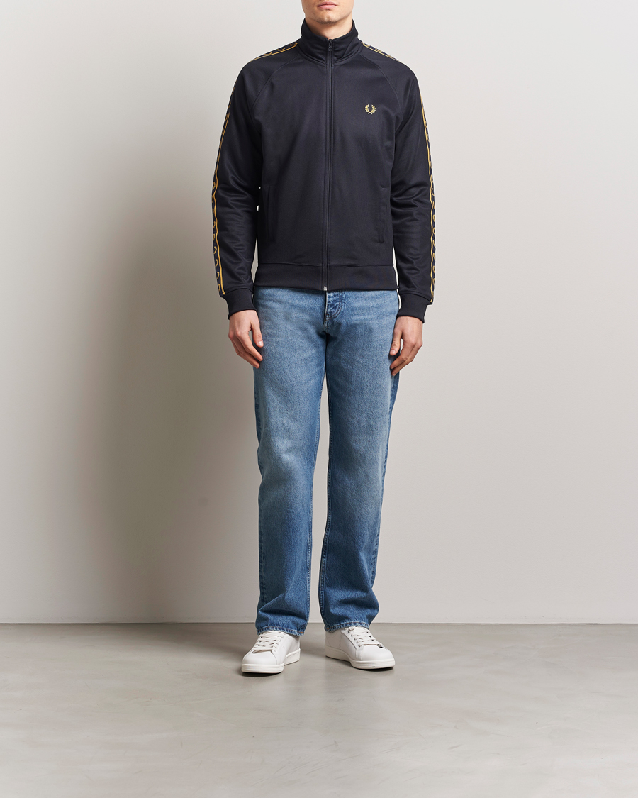 Heren | Truien | Fred Perry | Taped Track Jacket Navy