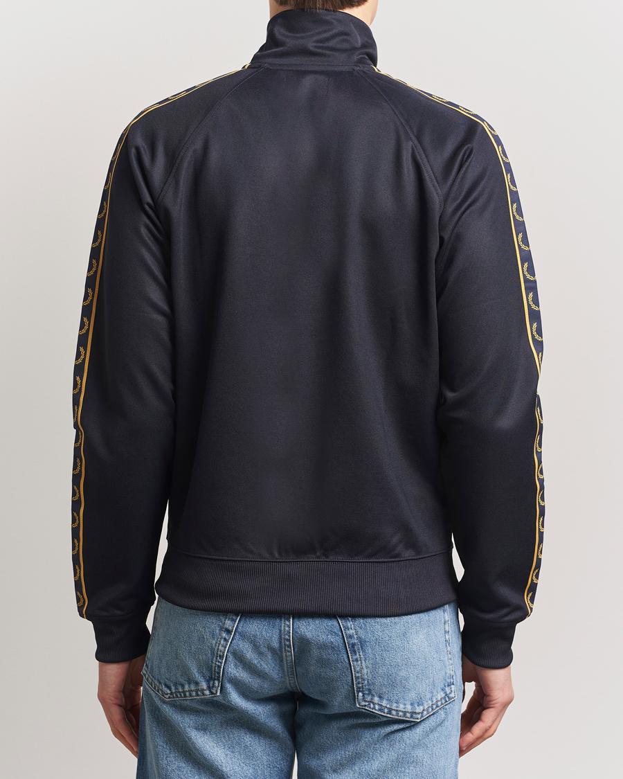 Heren | Truien | Fred Perry | Taped Track Jacket Navy