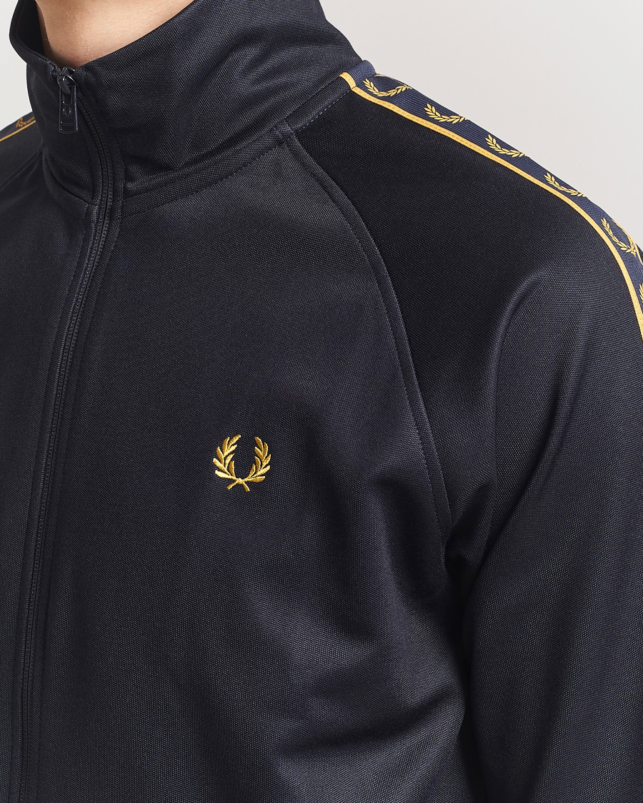 Heren | Truien | Fred Perry | Taped Track Jacket Navy