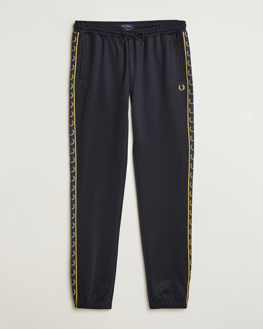 Heren | Broeken | Fred Perry | Taped Track Pants Navy