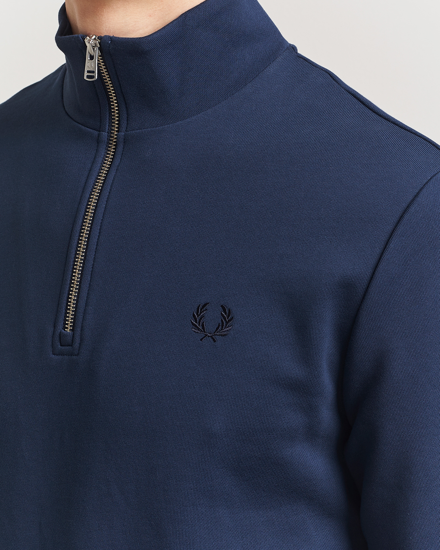 Heren | Truien | Fred Perry | Half Zip Sweatshirt Tennis Blue