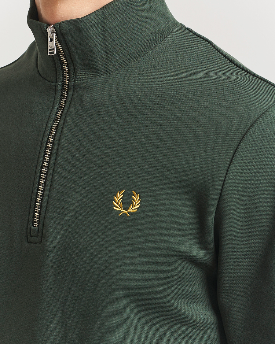 Heren | Truien | Fred Perry | Half Zip Sweatshirt Court Green