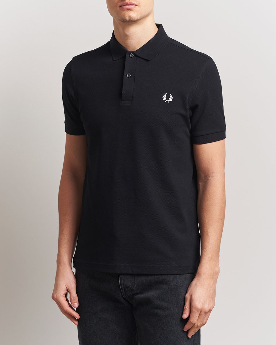 Heren | Polo's | Fred Perry | Plain Polo Shirt Black