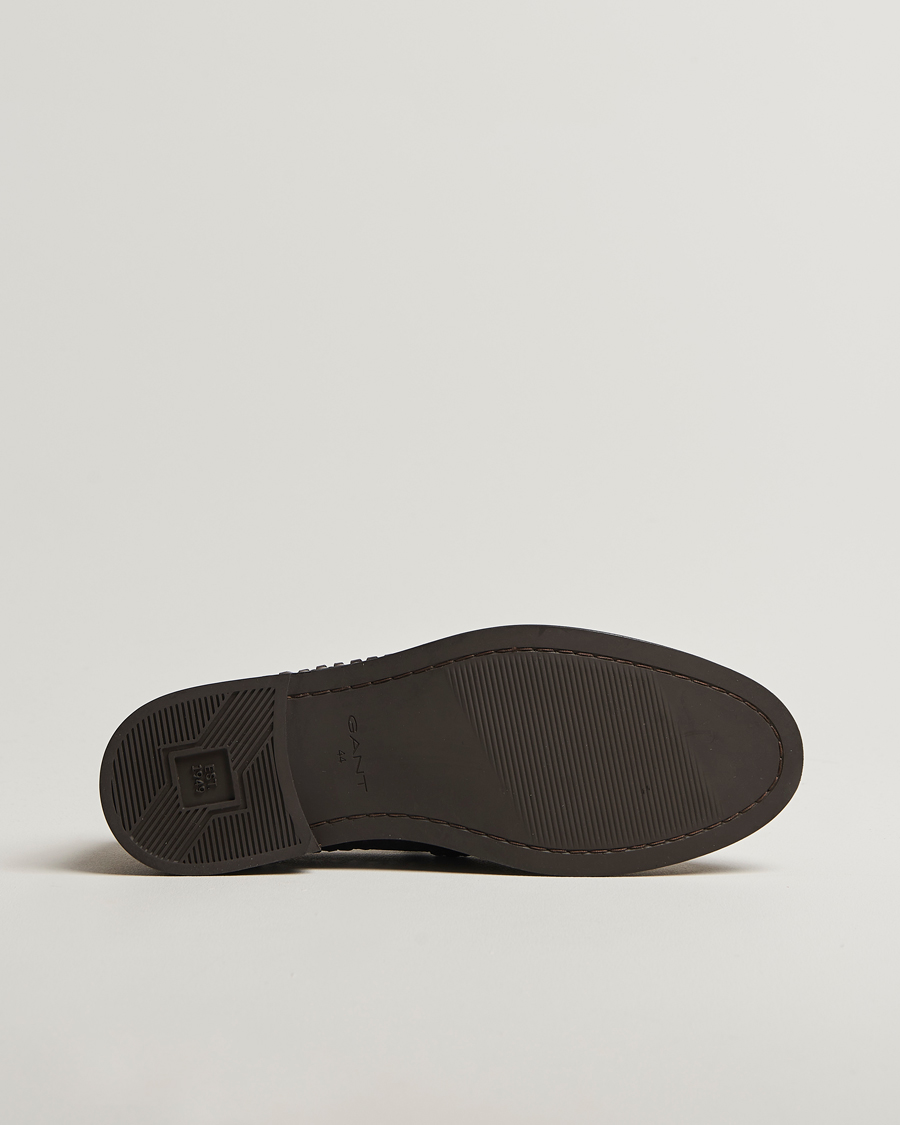 Heren | Instappers | GANT | Lozham Braided Tassle Loafer Dark Brown