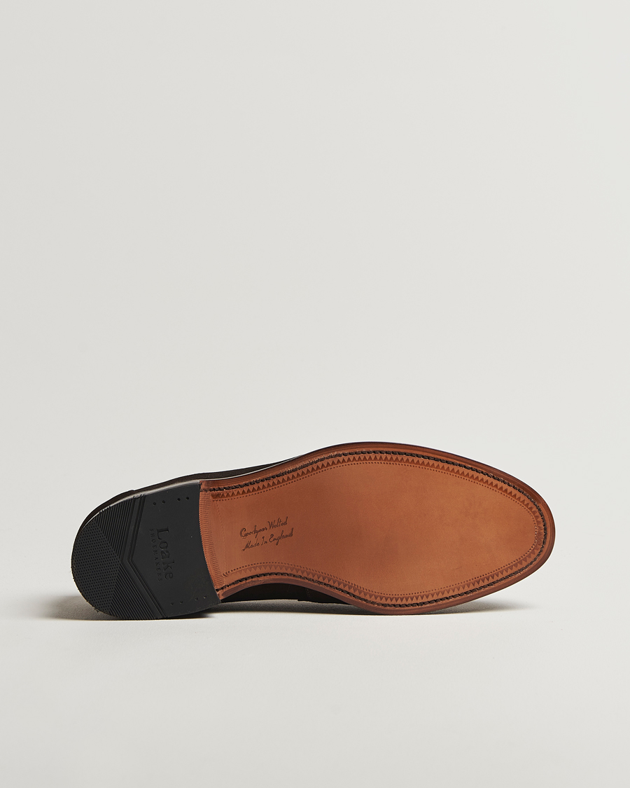 Heren | Instappers | Loake Shoemakers | Imperial Suede Loafers Dark Brown