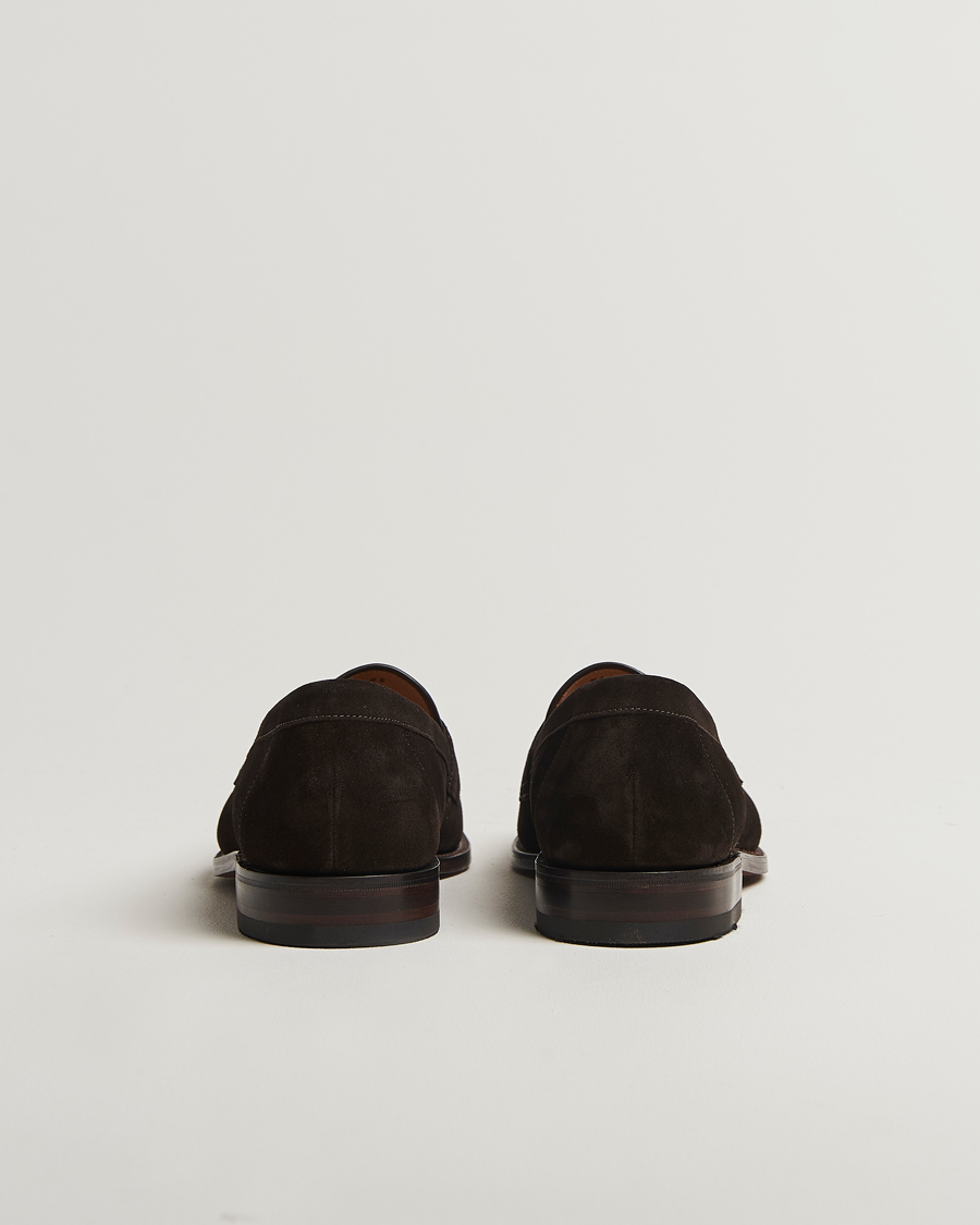 Heren | Instappers | Loake Shoemakers | Imperial Suede Loafers Dark Brown