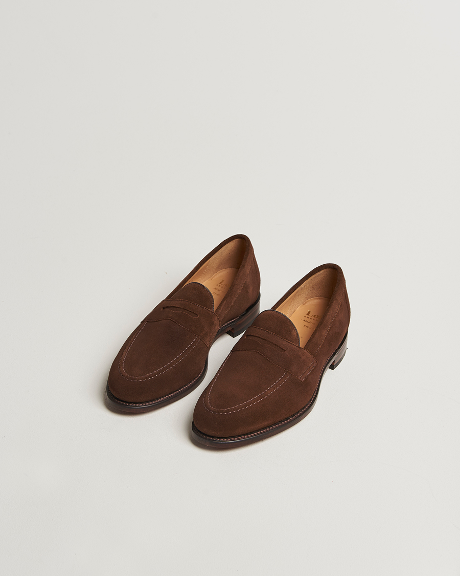 Heren | Instappers | Loake Shoemakers | Imperial Suede Loafers Brown
