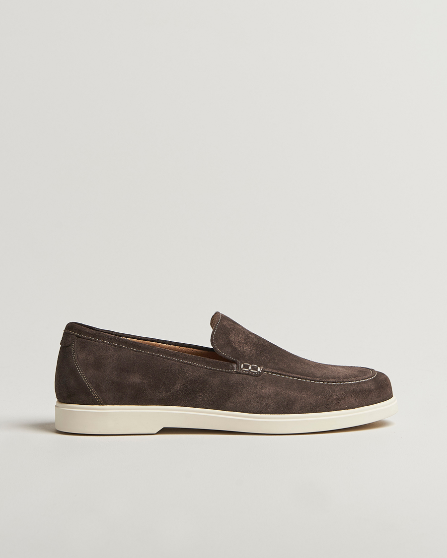 Heren | Instappers | Loake Shoemakers | Tuscany Suede Loafer Anthracite