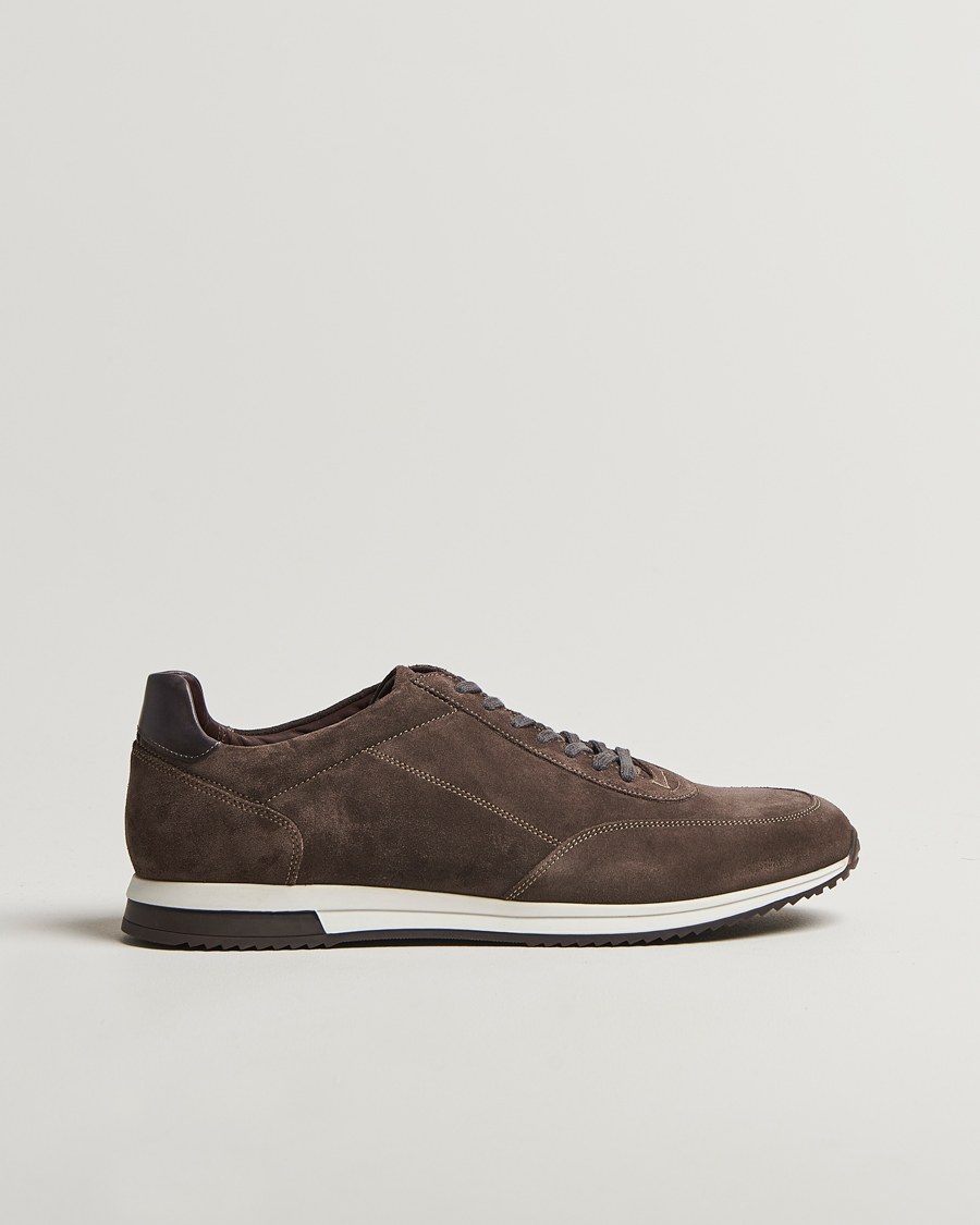 Heren | Sneakers | Loake 1880 | Bannister Running Sneaker Anthracite Suede