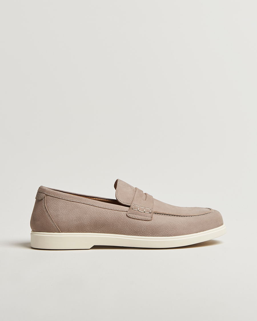 Heren | Instappers | Loake 1880 | Como Nubuck Loafers Grey
