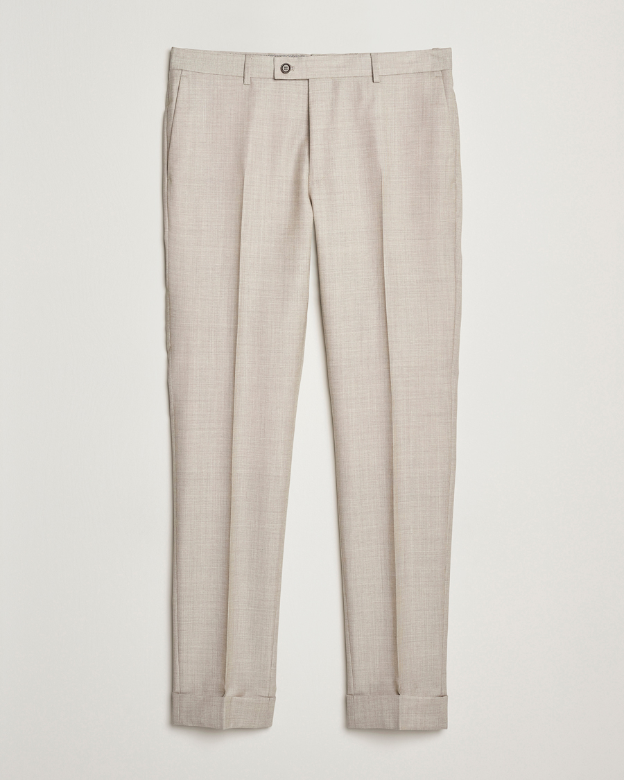 Heren | Broeken | Morris Heritage | Prestige Structured Suit Trousers Beige