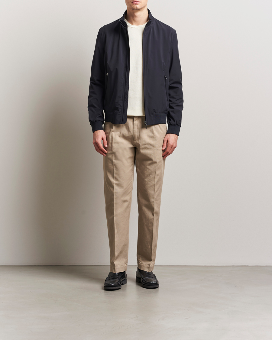 Heren | Jassen | Oscar Jacobson | Bomber Nylon Jacket Navy