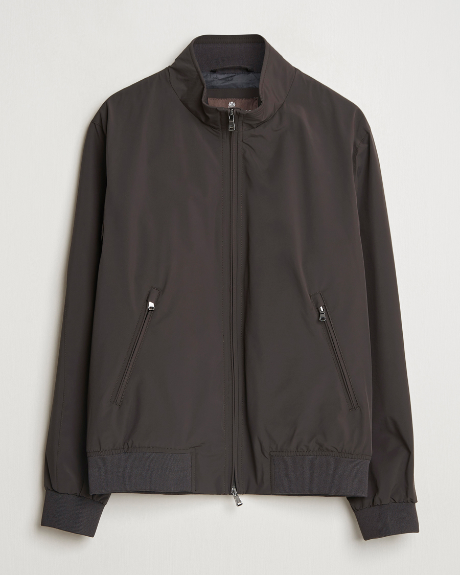 Heren | Jassen | Oscar Jacobson | Bomber Nylon Jacket Brown