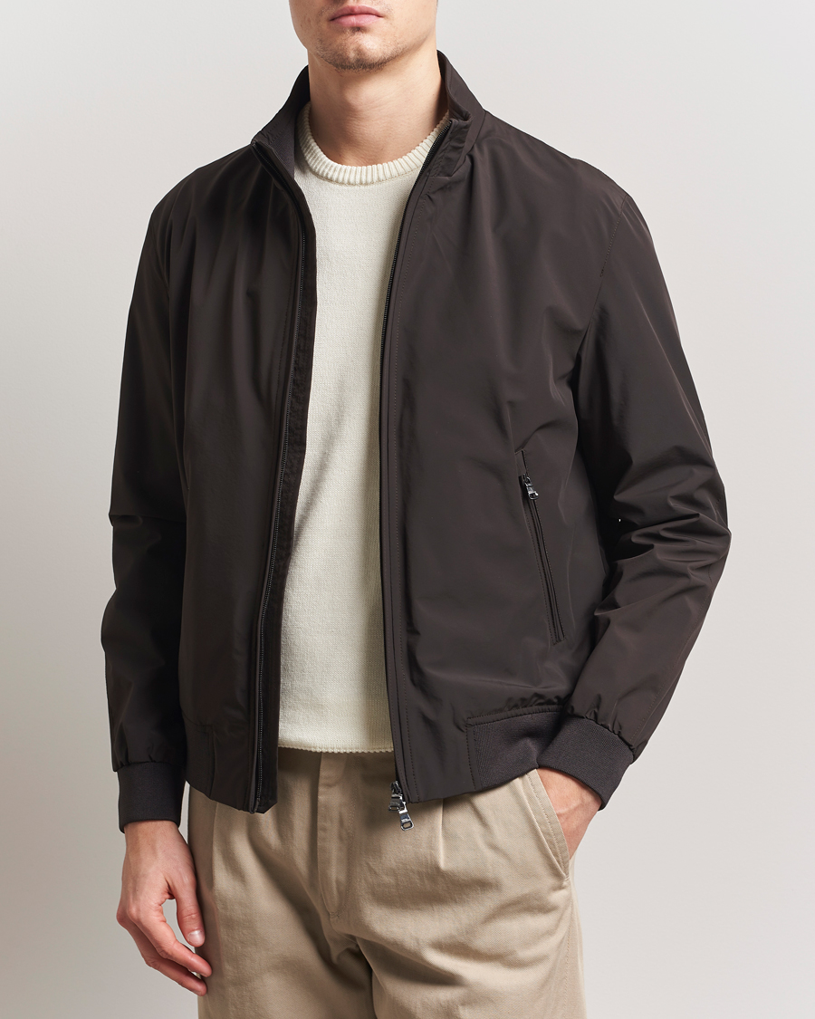 Heren | Jassen | Oscar Jacobson | Bomber Nylon Jacket Brown