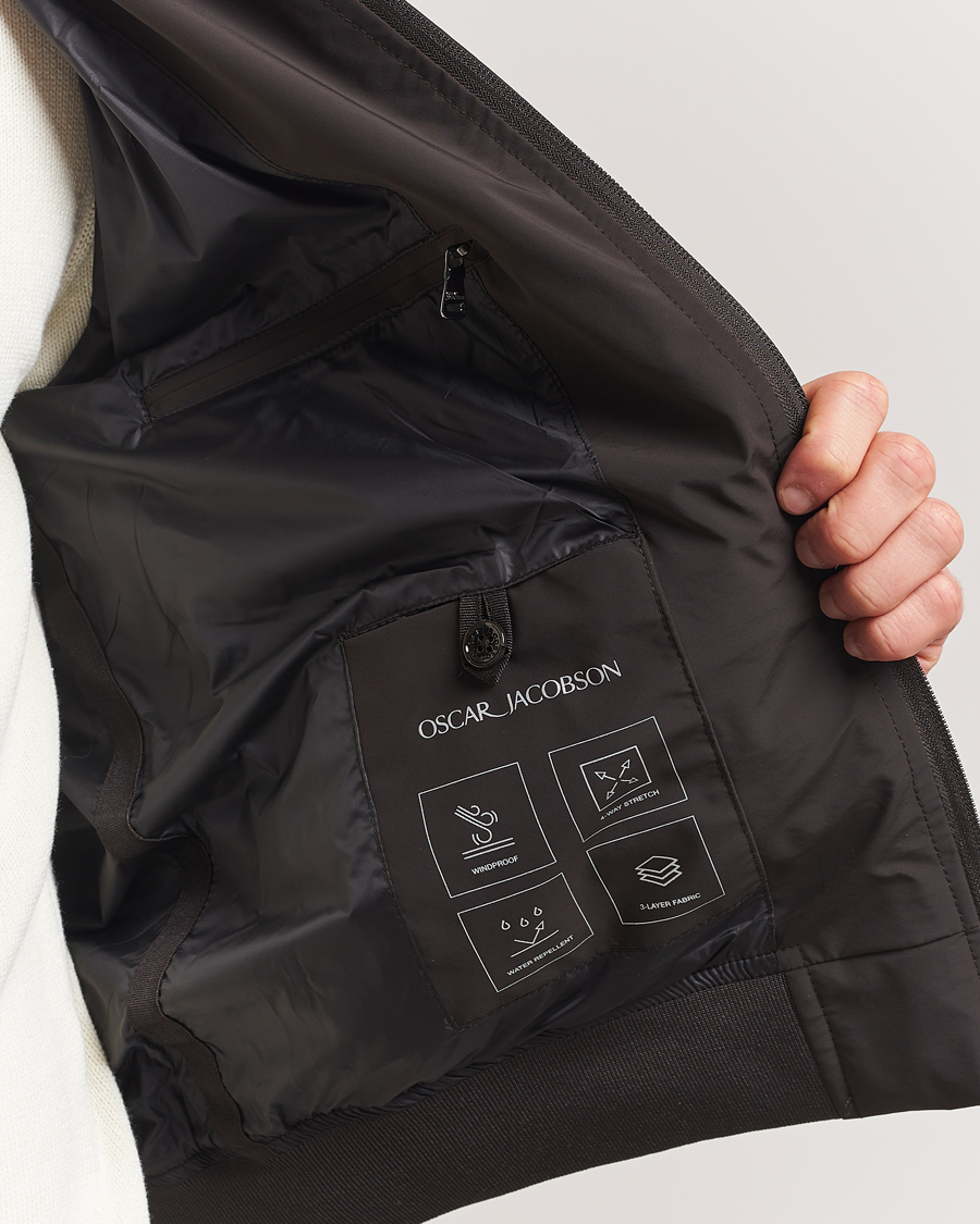 Heren | Jassen | Oscar Jacobson | Bomber Nylon Jacket Brown