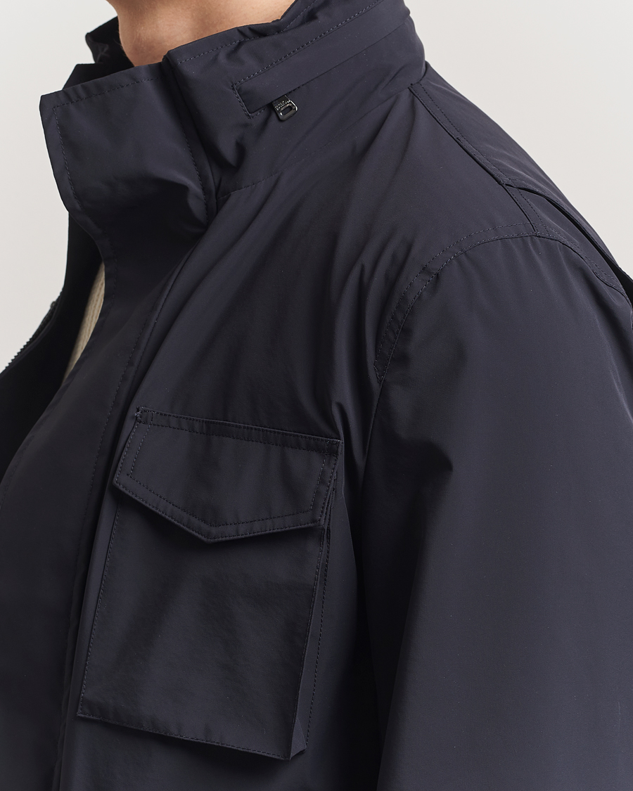 Heren | Jassen | Oscar Jacobson | M65 Nylon Field Jacket Navy