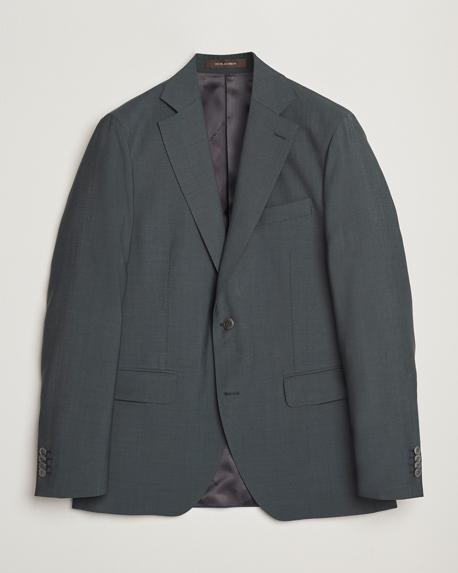 Heren | Blazers | Oscar Jacobson | Fogerty Wool/Mohair Suit Blazer Green