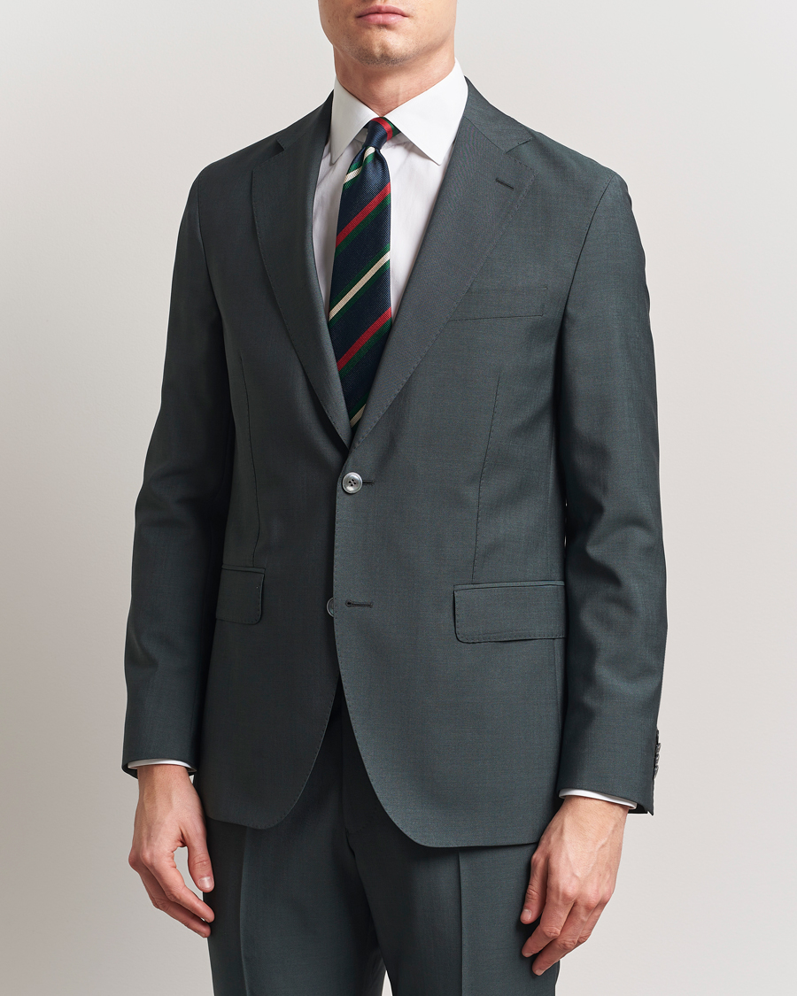 Heren | Blazers | Oscar Jacobson | Fogerty Wool/Mohair Suit Blazer Green