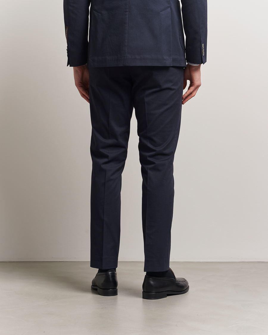 Heren | Broeken | Oscar Jacobson | Dandy Cotton Trousers Navy