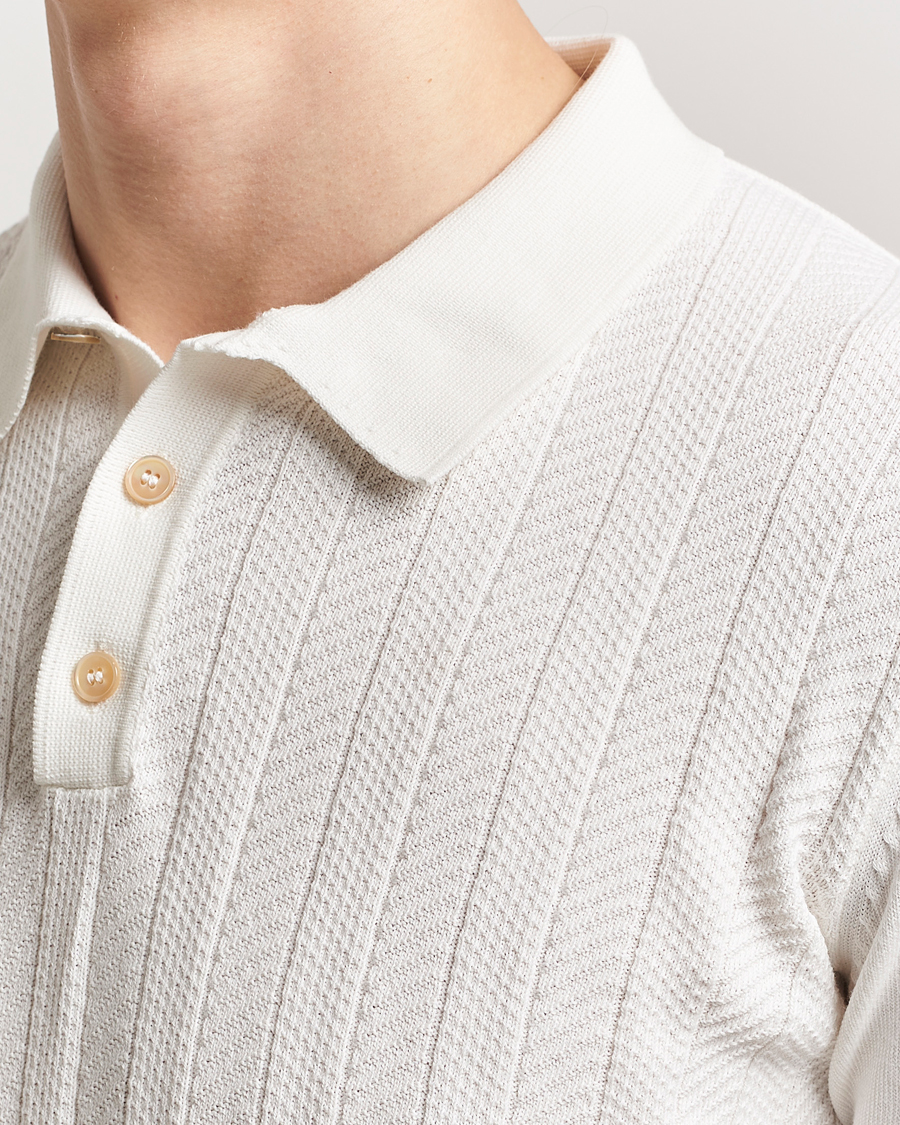 Heren | Polo's | Oscar Jacobson | Barto Structured Cotton Polo Snow White