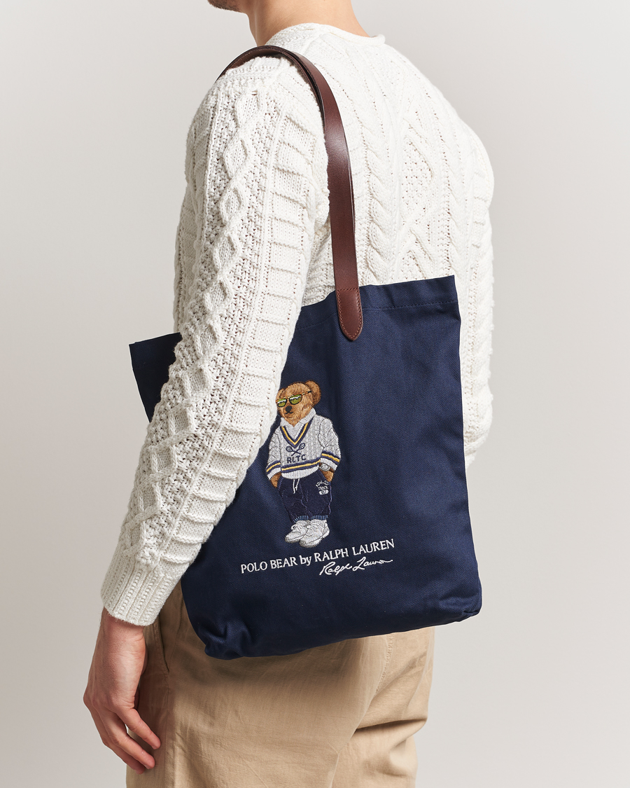 Heren | Polo Ralph Lauren Tote Bag Bear Newport Navy | Polo Ralph Lauren | Tote Bag Bear Newport Navy