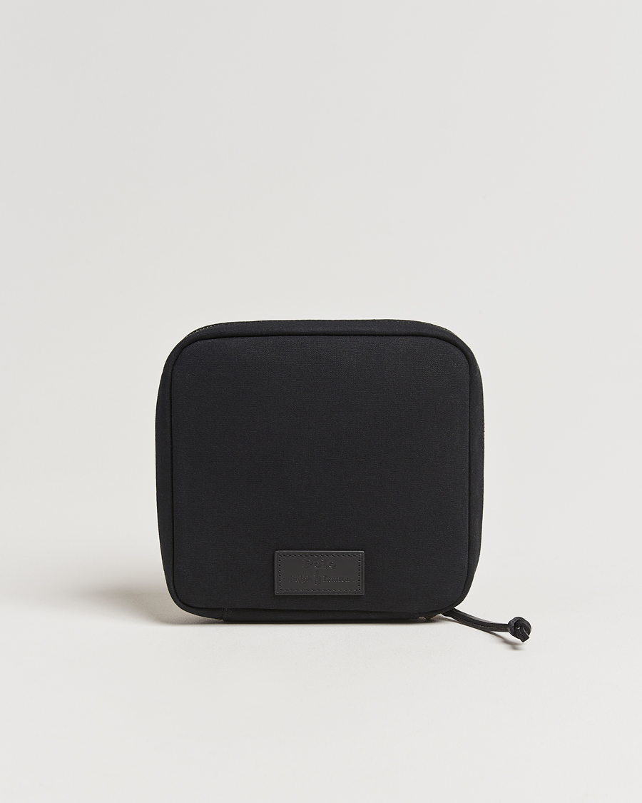 Heren | Tassen | Polo Ralph Lauren | Canvas/Leather Washbag Black
