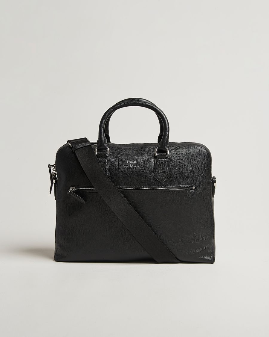 Heren | Tassen | Polo Ralph Lauren | Messenger Pebble Leather Black