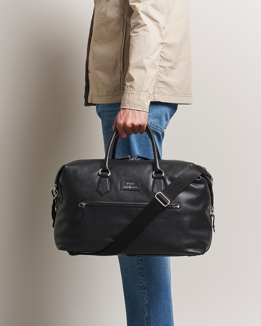 Heren | Tassen | Polo Ralph Lauren | Polo Ralph LaurenPebble Leather Duffle BagBlack