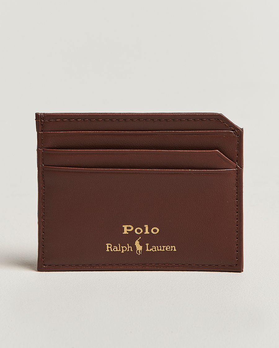 Heren | Portemonnees | Polo Ralph Lauren | Polo Ralph LaurenSmooth Leather Card CaseSaddle