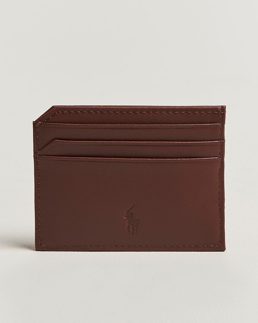 Heren | Portemonnees | Polo Ralph Lauren | Polo Ralph LaurenSmooth Leather Card CaseSaddle