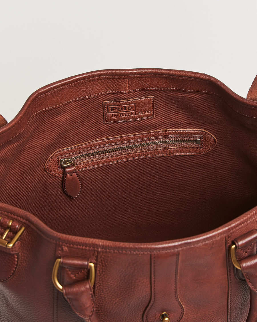 Heren | Tassen | Polo Ralph Lauren | Leather Tote Bag British Tan