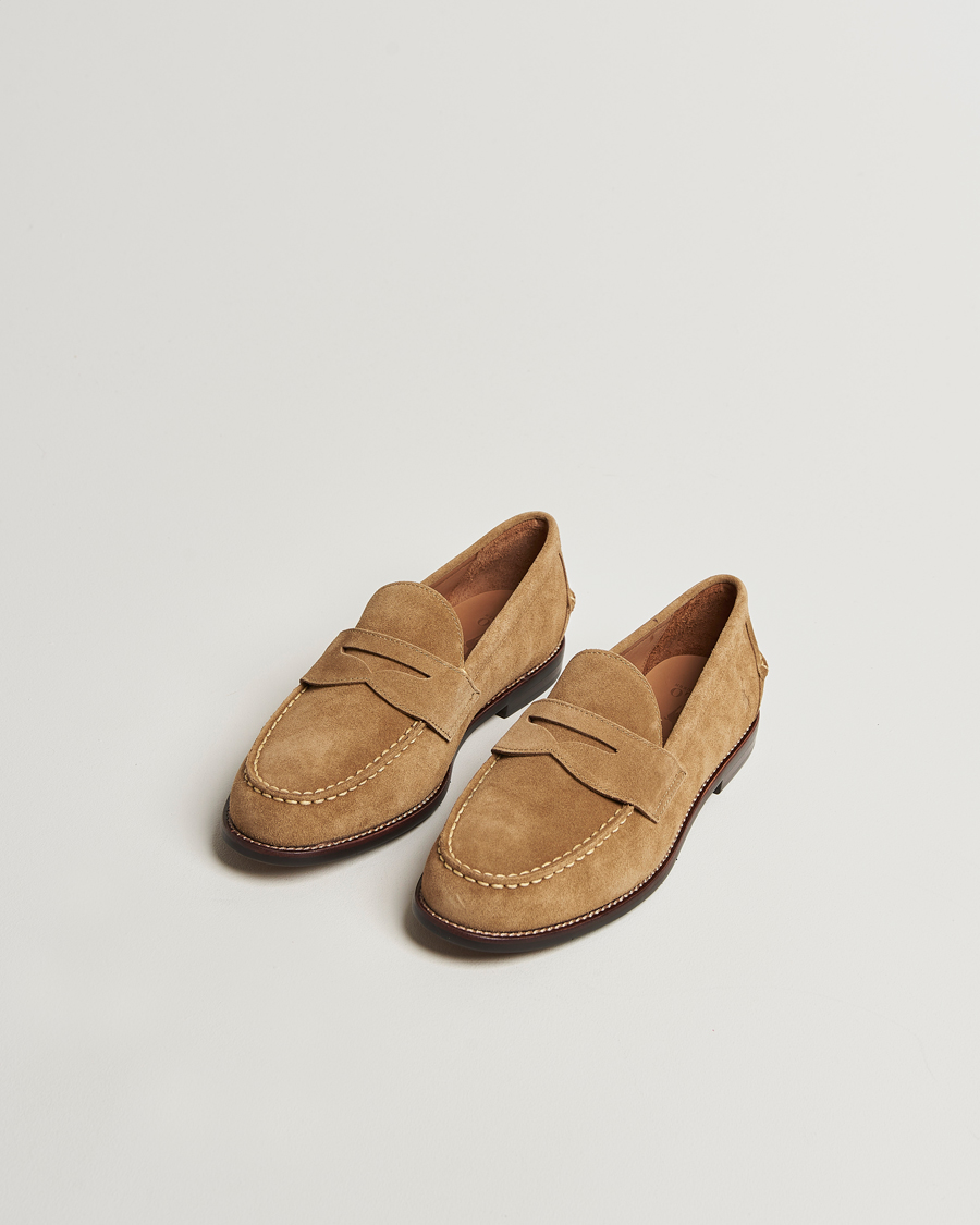 Heren | Instappers | Polo Ralph Lauren | Alston Suede Penny Loafer Desert Tan
