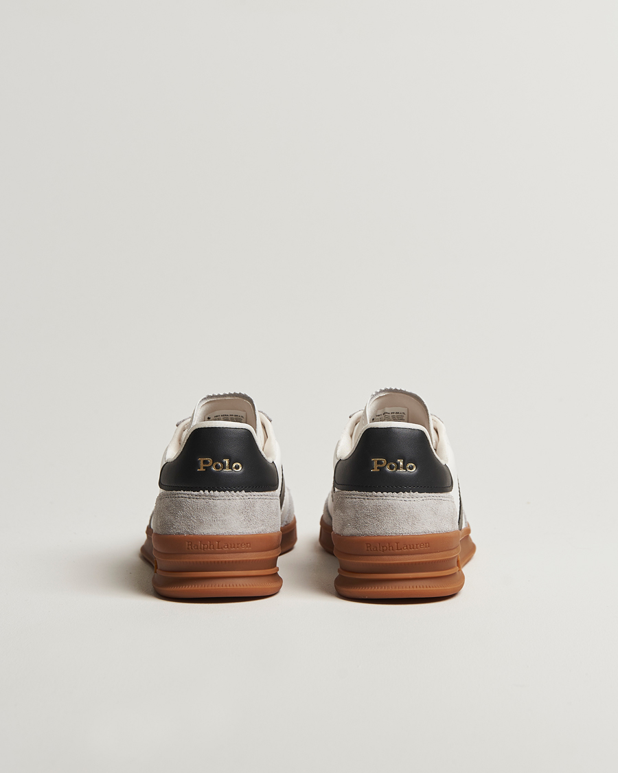 Heren | Sneakers | Polo Ralph Lauren | Aera Leather/Suede Sneaker White/Grey