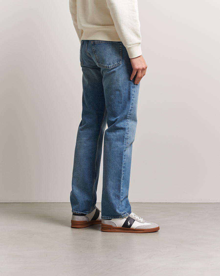 Heren | Sneakers | Polo Ralph Lauren | Aera Leather/Suede Sneaker White/Grey