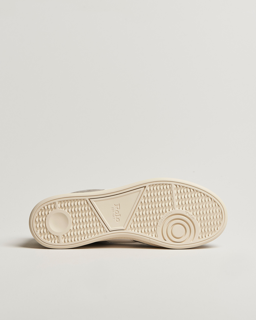 Heren | Polo Ralph Lauren Aera Suede Sneaker Grey/White | Polo Ralph Lauren | Aera Suede Sneaker Grey/White