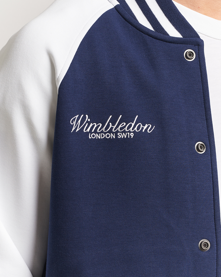 Heren | Truien | Polo Ralph Lauren | Wimbledon Double Knit Baseball Sweatshirt Navy/White