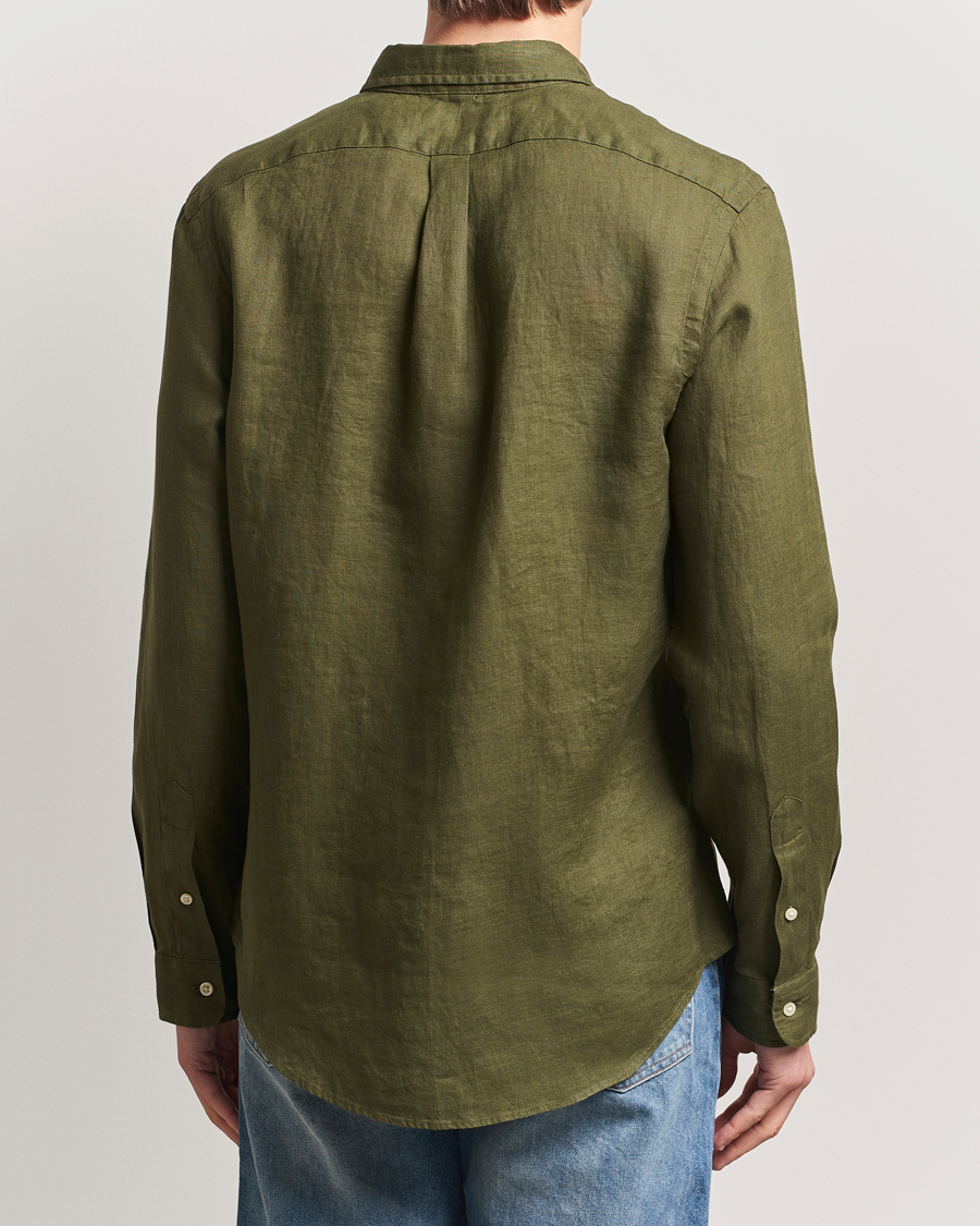 Heren | Overhemden | Polo Ralph Lauren | Slim Fit Linen Shirt New Olive